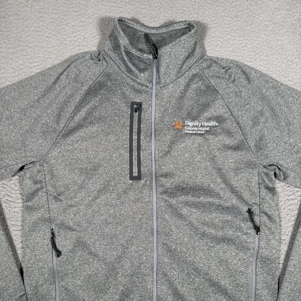 The‎ North Face Sweater Mens Medium Gray Full Zip Outdoor Pullover Casual Preppy